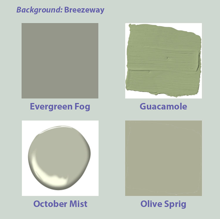 Five vendors chose closely similar greens as Color of the Year.